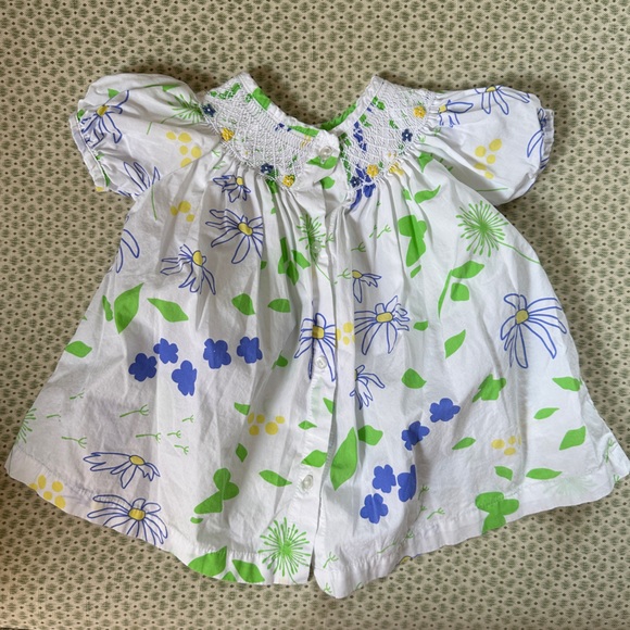 NANTUCKET KIDS smocked dress 9-12M - Picture 2 of 4